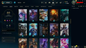 Conta LOL LVL 316 | 159 Campeões| 80 Skins |UNRANKED| 2014 - League of Legends