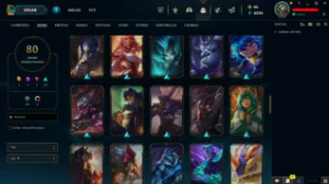 Conta LOL LVL 316 | 159 Campeões| 80 Skins |UNRANKED| 2014 - League of Legends