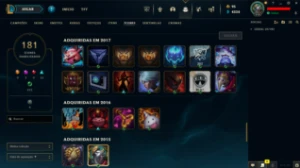 Conta LOL LVL 316 | 159 Campeões| 80 Skins |UNRANKED| 2014 - League of Legends