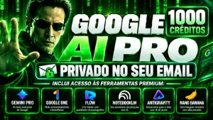 Gemini Pro  + Nano Banana + Veo +5Tb Drive 1 mês de garantia - Assinaturas e Premium