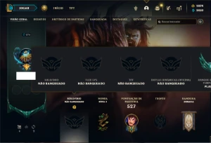 Conta Unranked com TODOS os champs e 126 Skins + 1800 RP - League of Legends LOL