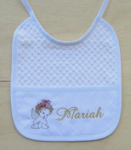 Kit Toalha de Boca e Babador Personalizado - Artesanato e Personalizados