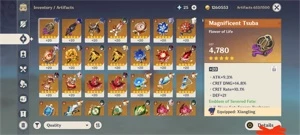 9x5 + 4 armas 5* + 52 tiros - Genshin Impact