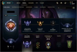 Conta diamante 3 várias skins e recompensas (desde s2) - League of Legends LOL