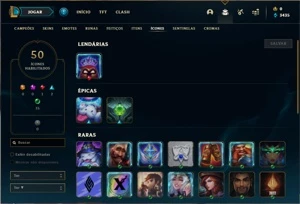 Conta ouro 2 com 42 Champs e 10 Skins + 2 Fragmentos - League of Legends LOL