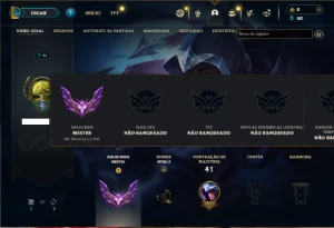 Mestre com 35 Champs e 4 Skins + 9 Fragmentos - League of Legends LOL