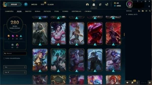 Conta LOL com 280 Skins 8 Skins míticas - League of Legends