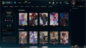 Conta LOL com 280 Skins 8 Skins míticas - League of Legends
