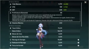 Conta Endgame Genshin Impact AR 56 com 9 T5