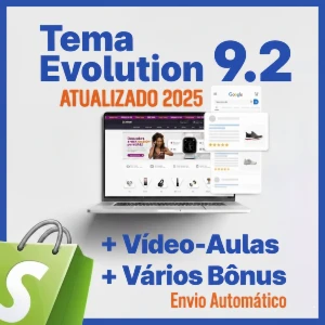 Tema Shopify Evolution 9.2 2025 + Bônus (ebooks E Tutoriais) - Outros