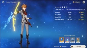 AR 50 - Tartaglia, Mona, Skyward Blade - Genshin Impact