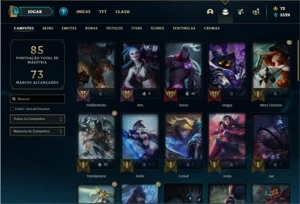 Conta prata 1 com 43 Champs e 17 Skins - League of Legends LOL