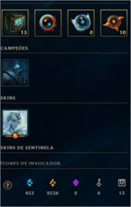 CONTA COM 43 CAMPEOES COM LUX ELEMENTARISTA - League of Legends LOL