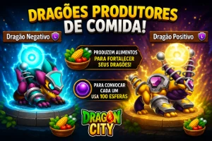 105 Esferas de Dragão Negativo ou Positivo (A sua escolha) - Dragon City Mobile