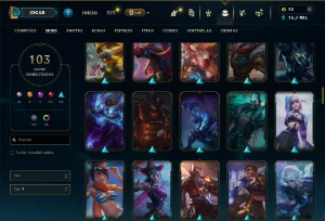 Diamante 4 com 110 Champs e 103 Skins ( Diamante 1 Flex ) - League of Legends LOL