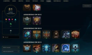 Conta League of Legends Full Acesso - 74 Champs e 47 Skins LOL