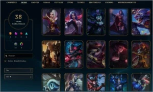 Conta Plat5/107 champ/barata - League of Legends LOL