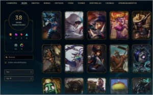 Conta Plat5/107 champ/barata - League of Legends LOL