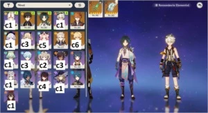 AR 50- Xiao Zhongli Childe Albedo Qiqi Jade + oração - Genshin Impact