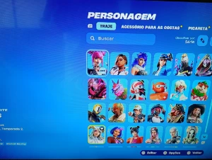 Conta de fortnite com 309 skins