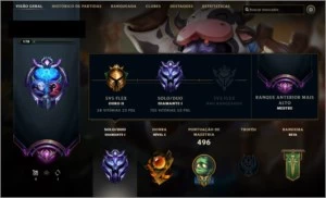 Conta D1 com borda de mestre - League of Legends LOL