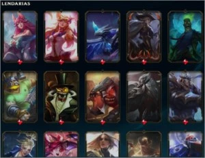 Conta LOL 582 Skins - Ouro 4 - League of Legends