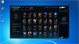Conta prata 1,com borda ouro e 69 champs e 15 skins - League of Legends LOL