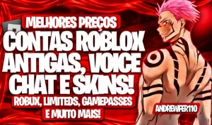 [Mais Barato] Contas Antigas 2010, Limiteds, Korblox, Robux, - Roblox