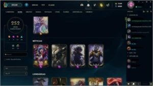 MESTRE FULL CHAMP COM SKINS RARAS - League of Legends LOL