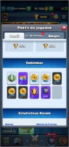 ACC Clash Royale Nível 13 / 102 Cards + Passe
