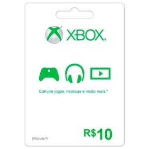 Microsoft Gift Card R$ 10 - Xbox Live Brasil