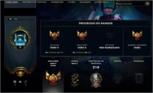 OURO SOLO e FLEX / 126 CAMPEÕES / 27 SKINS - League of Legends LOL