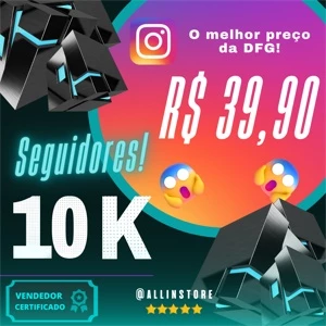 [MELHOR PREÇO] 😍10k Seguidores Instagram R$39,90😍 - Redes Sociais