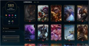 Conta LOL com 383 Skins / Gold S7 - League of Legends