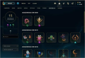 Conta lol com várias skins - League of Legends
