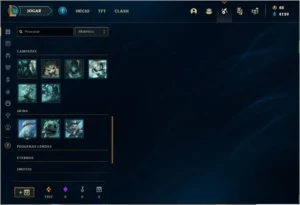 Conta lol com várias skins - League of Legends