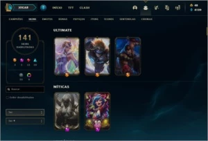 Conta lol com várias skins - League of Legends