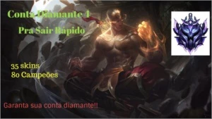 CONTA DIAMANTE 🌟 35 SKINS 🌟 80 CAMPEOES - League of Legends LOL