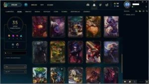 CONTA DIAMANTE 🌟 35 SKINS 🌟 80 CAMPEOES - League of Legends LOL