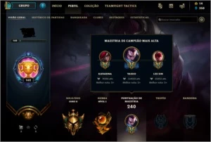 Conta de League of Legends TOP SKINS RARAS LOL