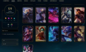 Conta League of Legends Full Acesso 59 Skins Main Sup LOL