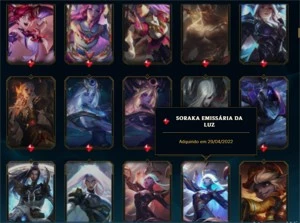 Conta de Lol - Ouro IV, 224 skins. - League of Legends