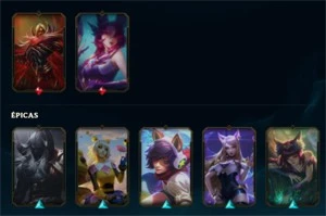 Conta de Lol - Ouro IV, 224 skins. - League of Legends