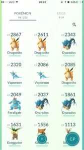 CONTA POKEMON GO NÍVEL 31 - DRAGONITES E MUITO + SEM BOTS! - Pokémon