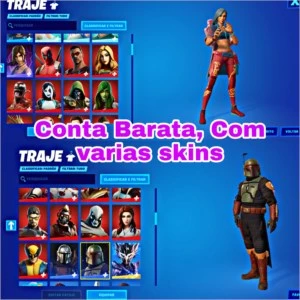 Conta fortnite com algumas skins
