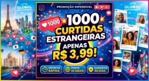 1000 curtidas mundiais