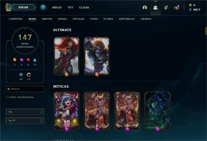 conta Valorant + League of legends com skins nos dois LOL