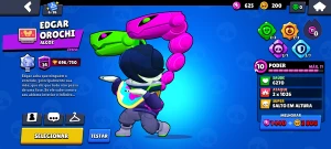 Conta com Shelly estelar, Edgar Orochi, passe passado.. - Brawl Stars