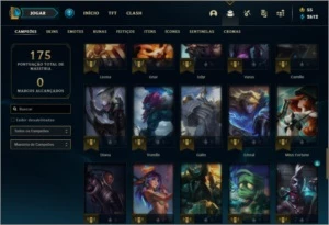 Conta ouro 4 com 65 champs e 26 skins - League of Legends LOL