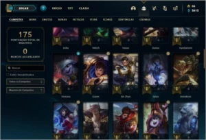 Conta ouro 4 com 65 champs e 26 skins - League of Legends LOL